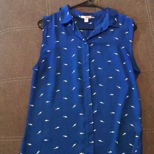 Shark Sleeveless Blouse